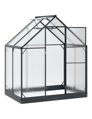 Serra da Giardino con porta Antracite 183,5 x 123 x 207 cm