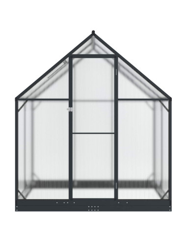 Serra da Giardino con porta Antracite 183,5 x 123 x 207 cm