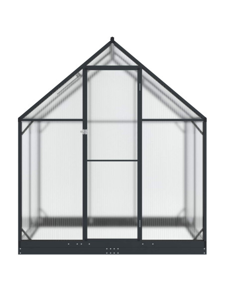 Serra da Giardino con porta Antracite 183,5 x 123 x 207 cm