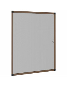 Zanzariera per finestre Marrone 130 x 150 cm 2