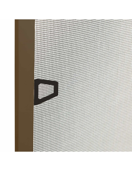 Zanzariera per finestre Marrone 130 x 150 cm