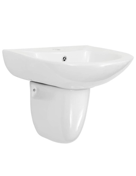 Lavabo Bianco 52 x 45 x 49 cm Ceramica Smaltata