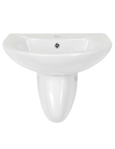 Lavabo Bianco 52 x 45 x 49 cm Ceramica Smaltata
