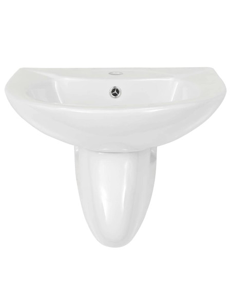 Lavabo Bianco 52 x 45 x 49 cm Ceramica Smaltata