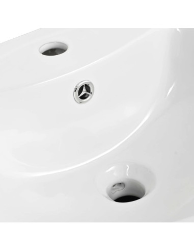 Lavabo Bianco 52 x 45 x 49 cm Ceramica Smaltata