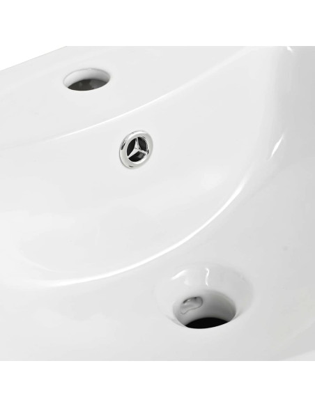 Lavabo Bianco 52 x 45 x 49 cm Ceramica Smaltata