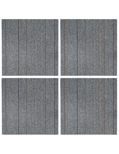 Piastrella per Tappeto Grigio chiaro con striscia 50 x 50 cm
