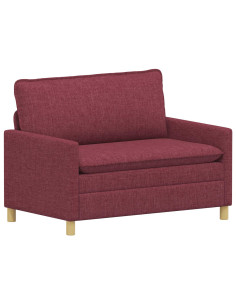 Divano Rosso Vino Tessuto 2