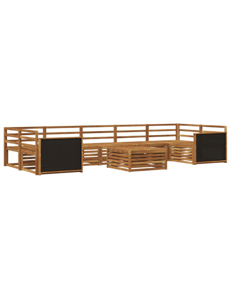 Set di divani da esterno 8 pcs Naturale
