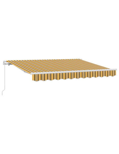 Tenda Retrattile Giallo e Grigio 250 x 200 cm Tessuto