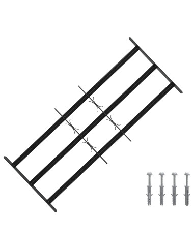Griglia di Sicurezza per Finestra con 3 Traversine 3 pcs