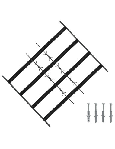 Griglia di sicurezza per finestre con 4 barre trasversali 3 pcs