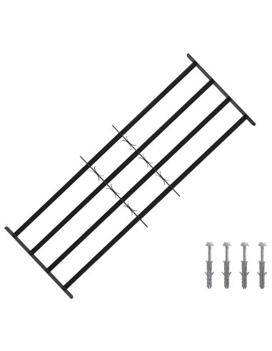 Griglia di sicurezza per finestre con 4 barre trasversali 3 pcs