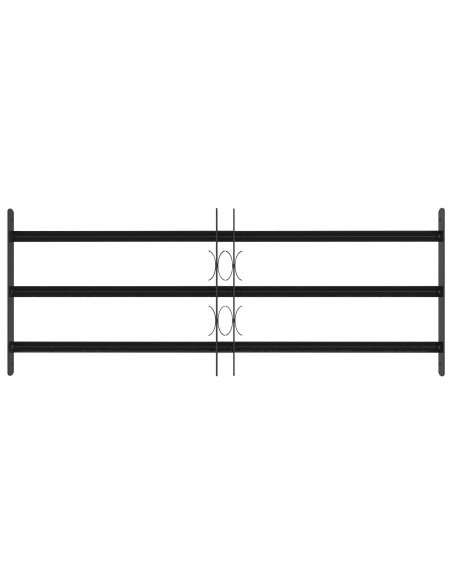 Griglia di Sicurezza per Finestra con 3 Traversine 3 pcs