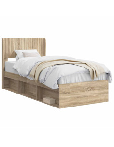 Struttura del letto con stoccaggio e testata 3 pcs 2