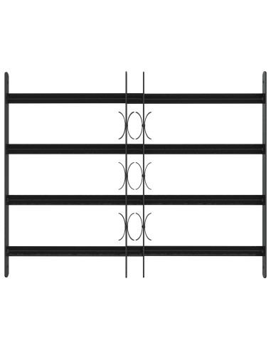 Griglia di sicurezza per finestre con 4 barre trasversali 3 pcs