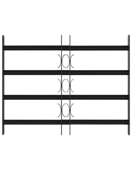 Griglia di sicurezza per finestre con 4 barre trasversali 3 pcs