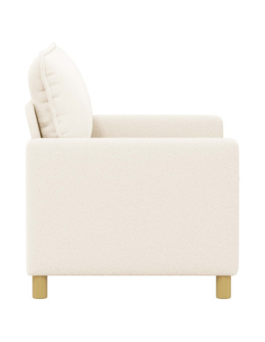 Divano Crema 126 x 81 x 87,5 cm Tessuto