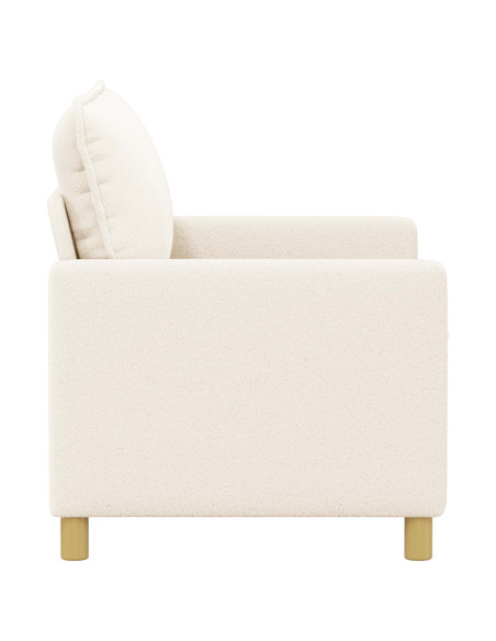 Divano Crema 126 x 81 x 87,5 cm Tessuto