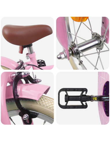 Bicicletta per Bambini 16 Pollici per bambini di 4-6 anni