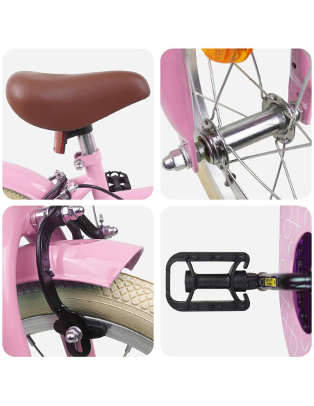 Bicicletta per Bambini 16 Pollici per bambini di 4-6 anni