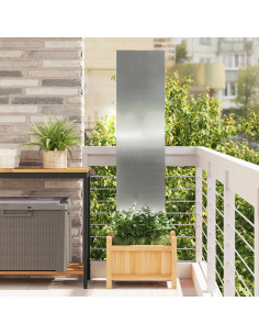 Schermo per privacy in giardino Traforo Argento 32 x 140 cm