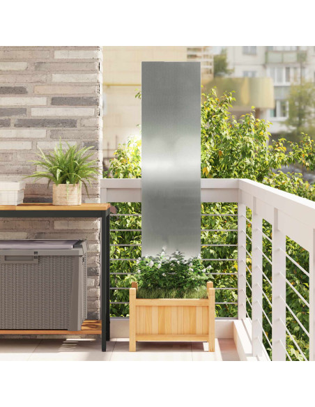 Schermo per privacy in giardino Traforo Argento 32 x 140 cm