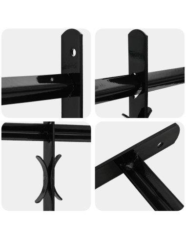 Griglia di sicurezza per finestre con 4 barre trasversali 3 pcs