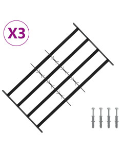 Griglia di sicurezza per finestre con 4 barre trasversali 3 pcs 2