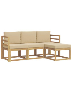 Set di divani da esterno 4 pcs 2