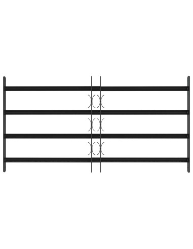 Griglia di sicurezza per finestre con 4 barre trasversali 3 pcs