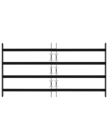 Griglia di sicurezza per finestre con 4 barre trasversali 3 pcs