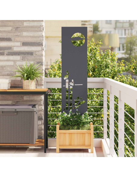 Schermo per privacy in giardino Traforo Antracite 32 x 140 cm