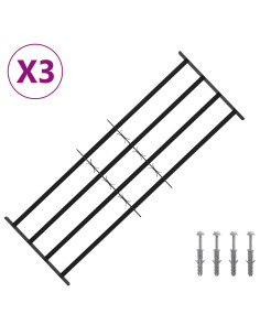 Griglia di sicurezza per finestre con 4 barre trasversali 3 pcs 2