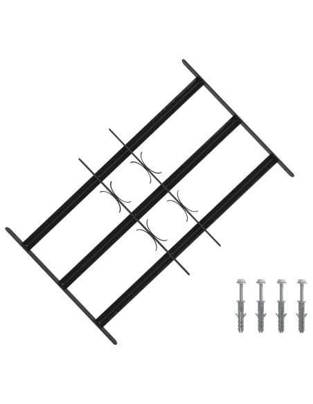 Griglia di Sicurezza per Finestra con 3 Traversine 3 pcs
