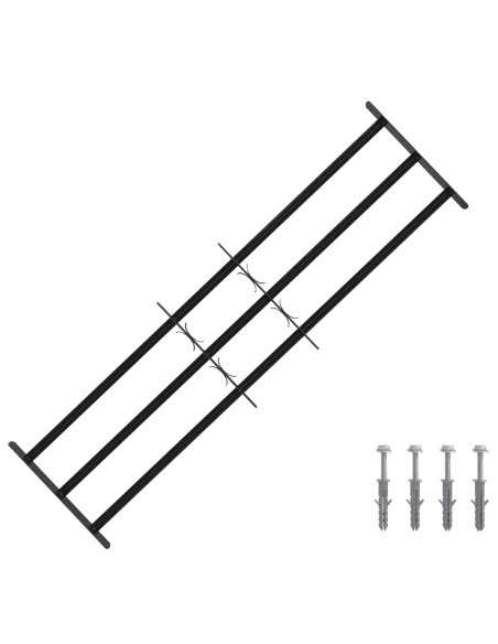 Griglia di Sicurezza per Finestra con 3 Traversine 3 pcs