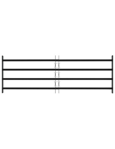 Griglia di sicurezza per finestre con 4 barre trasversali 3 pcs