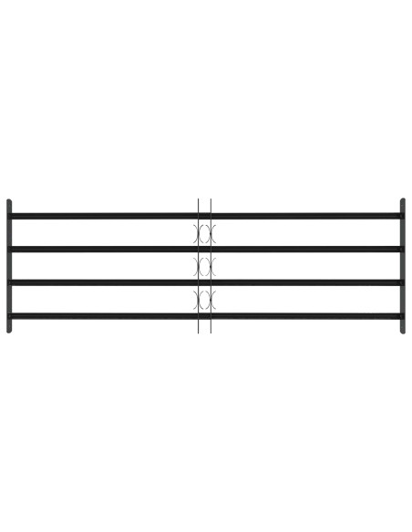 Griglia di sicurezza per finestre con 4 barre trasversali 3 pcs