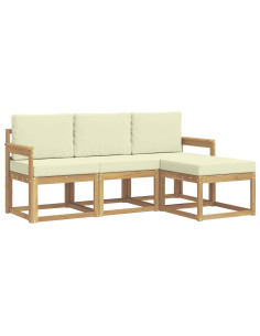 Set di divani da esterno 4 pcs 2