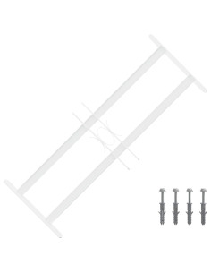 Griglia di Sicurezza per Finestre con 2 Traverse 43-74 cm