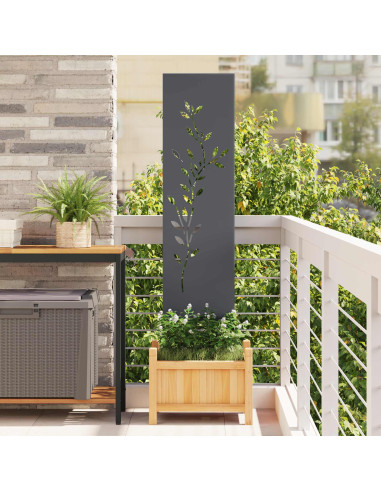 Schermo per privacy in giardino Floreale Antracite 32 x 140 cm