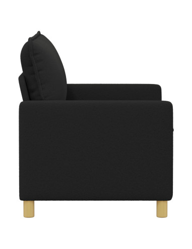 Divano Nero 126 x 81 x 87,5 cm Tessuto