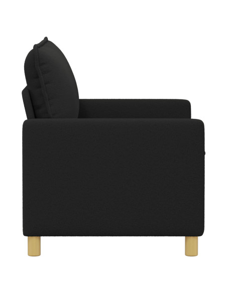 Divano Nero 126 x 81 x 87,5 cm Tessuto