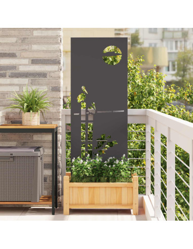 Schermo per privacy in giardino Traforo Nero 50 x 140 cm