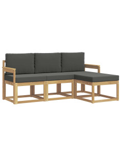 Set di divani da esterno 4 pcs 2