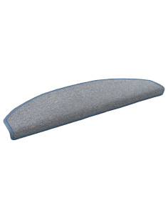 Tappetini per scale autoadesivi 15 pcs Grigio chiaro e blu