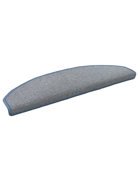 Tappetini per scale autoadesivi 15 pcs Grigio chiaro e blu