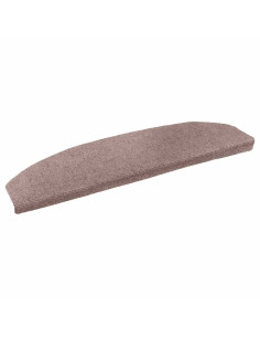Tappetini per scale autoadesivi 15 pcs Beige 80 x 24,5 x 3,5 cm