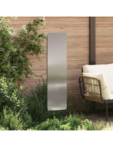 Schermo per privacy in giardino Traforo Argento 32 x 140 cm