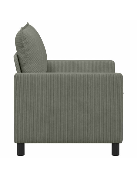 Divano Grigio Chiaro 126 x 81 x 87,5 cm Tessuto